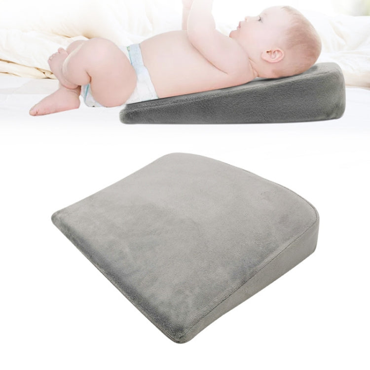Memory Foam Infant Triangle Slope Cushion Pregnant Women Newborn Nursing Pillow, Crystal Soft Gray, Diamond Lattice White, Crystal Soft Black