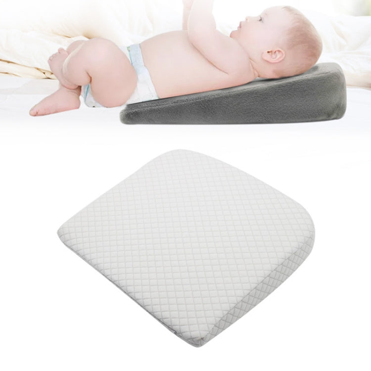 Memory Foam Infant Triangle Slope Cushion Pregnant Women Newborn Nursing Pillow, Crystal Soft Gray, Diamond Lattice White, Crystal Soft Black