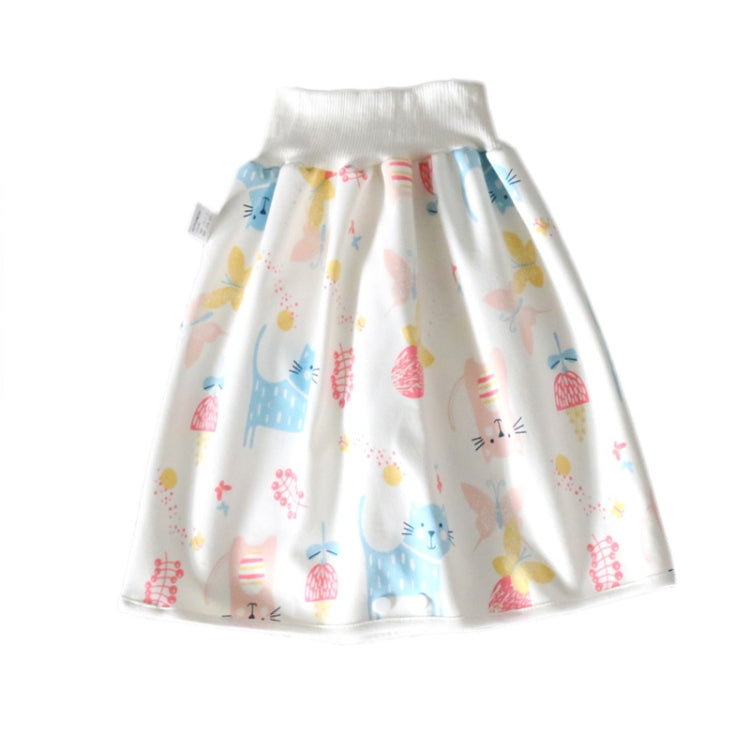 Baby Water-Proof And Leak-Proof Cloth Diapers Children Washable Cotton Cloth Bed-Wetting Skirt Pants, L