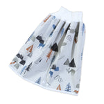 Baby Water-Proof And Leak-Proof Cloth Diapers Children Washable Cotton Cloth Bed-Wetting Skirt Pants, L