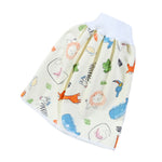 Baby Water-Proof And Leak-Proof Cloth Diapers Children Washable Cotton Cloth Bed-Wetting Skirt Pants, L