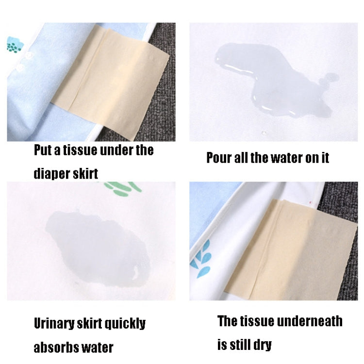 Baby Water-Proof And Leak-Proof Cloth Diapers Children Washable Cotton Cloth Bed-Wetting Skirt Pants, L