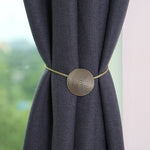 E003 Metal Curtain Magnetic Buckle Strap Curtain Clip Bedroom Living Room Free Perforated Curtain Buckle, Gold, Silver, Blu Ancient, Red Ancient