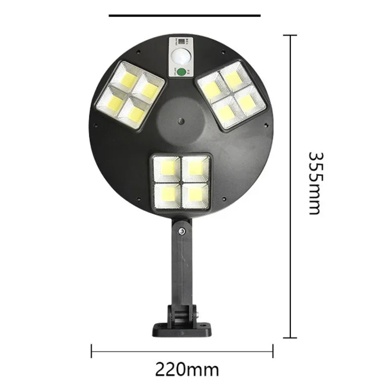 144 COB Solar Human Body Sensor Street Light Garden Wall Light with Remote Control Outdoor Security Light