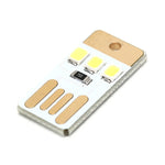 10 PCS Mini Pocket Card USB Power Keychain LED Night Light
