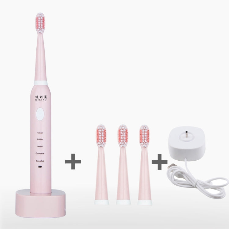 DELIPU Electric Toothbrush Rechargeable Sonic 5-Speed Adjustment Children Adult Household Waterproof Soft Hair Whitening Toothbrush, USB Charging Cable  (Blue), USB Charging Cable (Pink), USB Charging Cable (White), USB Charging Stand (Blue)           ...