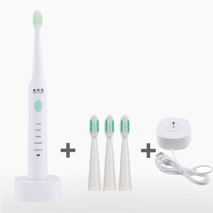 DELIPU Electric Toothbrush Rechargeable Sonic 5-Speed Adjustment Children Adult Household Waterproof Soft Hair Whitening Toothbrush, USB Charging Cable  (Blue), USB Charging Cable (Pink), USB Charging Cable (White), USB Charging Stand (Blue)           ...