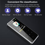 مشغل MP3 محمول بشاشة لمس بلوتوث ومسجل وكتاب إلكتروني، 4 جيجابايت، 8 جيجابايت، 16 جيجابايت، 32 جيجابايت