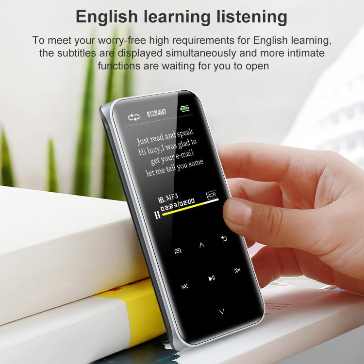 مشغل MP3 محمول بشاشة لمس بلوتوث ومسجل وكتاب إلكتروني، 4 جيجابايت، 8 جيجابايت، 16 جيجابايت، 32 جيجابايت