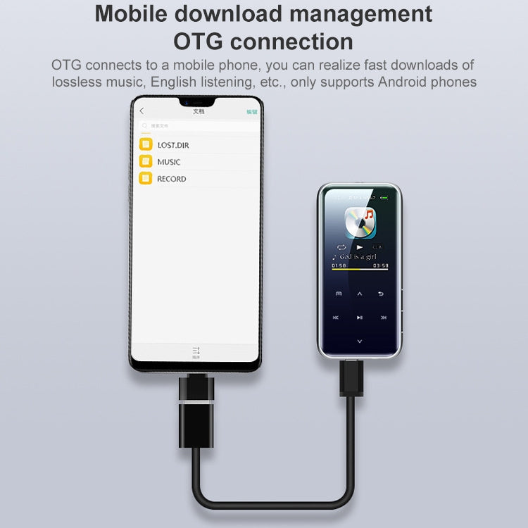 مشغل MP3 محمول بشاشة لمس بلوتوث ومسجل وكتاب إلكتروني، 4 جيجابايت، 8 جيجابايت، 16 جيجابايت، 32 جيجابايت