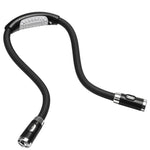 Portable U-shaped LED Flexible Handsfree Hug Neck Reading Book Lamp Torch, Black, Green, Blue, Pink