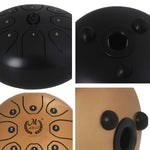 MEIBEITE 5.5-Inch C-Tune Sanskrit Drum Steel Tongue Empty  Worry-Free Drum, MEIBEITE White, MEIBEITE Red, MEIBEITE Black, MEIBEITE Golden, MEIBEITE Purple, MEIBEITE Blue, MEIBEITE Green