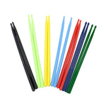 2 PCS Drumsticks Drum Kits Accessories Nylon Drumsticks, Yellow, Light Blue, Black, Light Green, Red, Navy Blue, Dark Green