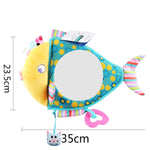 Baby Car Seat Reverse Car Rearview Mirror Pendant Plush Toy, 35 x 23.5 cm Fish Mirror, 35 x 23.5 cm Brown Bear Mirror, 35 x 23.5 cm Ocean Mirror, 35 x 23.5 cm Penguin Mirror