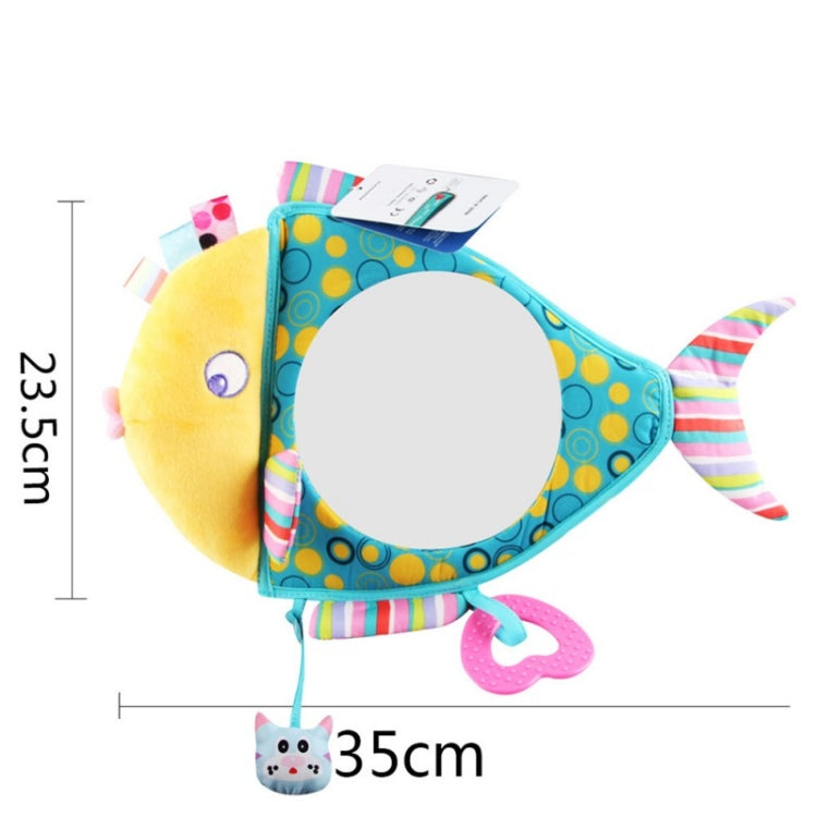 Baby Car Seat Reverse Car Rearview Mirror Pendant Plush Toy, 35 x 23.5 cm Fish Mirror, 35 x 23.5 cm Brown Bear Mirror, 35 x 23.5 cm Ocean Mirror, 35 x 23.5 cm Penguin Mirror