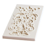 قطعتان من قوالب السيليكون للحواف، قوالب فوندان لتزيين الكعك وقوالب الشوكولاتة