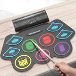 MD862M Bluetooth Drum Set For Beginners Learn To Play Portable Electronic Drums, MD862M