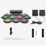 MD862M Bluetooth Drum Set For Beginners Learn To Play Portable Electronic Drums, MD862M