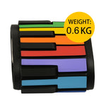 HUA008-49 49-Key Hand-Rolled Foldable Piano Children Color Piano, 49-Key