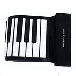 MIDI88 88-Key Hand-Rolled Foldable Piano Professional MIDI Soft Keyboard Simulated Practice Carry-On Folding Electronic Piano, 88-Key