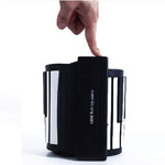 MIDI88 88-Key Hand-Rolled Foldable Piano Professional MIDI Soft Keyboard Simulated Practice Carry-On Folding Electronic Piano, 88-Key