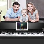 MIDI88 88-Key Hand-Rolled Foldable Piano Professional MIDI Soft Keyboard Simulated Practice Carry-On Folding Electronic Piano, 88-Key