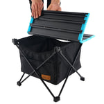 CLS Outdoor Folding Picnic Table Storage Hanging Bag Portable Invisible Pocket Storage Hanging Pocket,Style:, Small Pocket, Large Pocket, Black Table + Small Pocket, Table Small + Small Pocket, Table Medium + Large Pocket