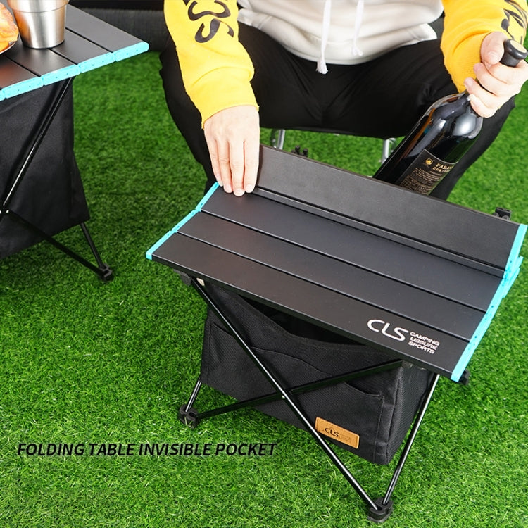 CLS Outdoor Folding Picnic Table Storage Hanging Bag Portable Invisible Pocket Storage Hanging Pocket,Style:, Small Pocket, Large Pocket, Black Table + Small Pocket, Table Small + Small Pocket, Table Medium + Large Pocket