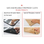 CLS Picnic Barbecue Heat Insulation Pad Glass Fiber Flame Retardant Cloth Small (46x44 cm), Small (46x44 cm), Medium (80x60 cm), Large (100x80 cm)