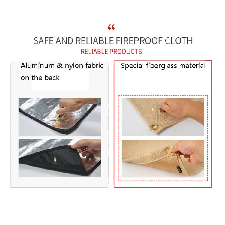 CLS Picnic Barbecue Heat Insulation Pad Glass Fiber Flame Retardant Cloth Small (46x44 cm), Small (46x44 cm), Medium (80x60 cm), Large (100x80 cm)