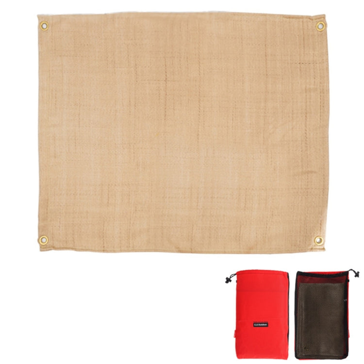 CLS Picnic Barbecue Heat Insulation Pad Glass Fiber Flame Retardant Cloth Small (46x44 cm), Small (46x44 cm), Medium (80x60 cm), Large (100x80 cm)