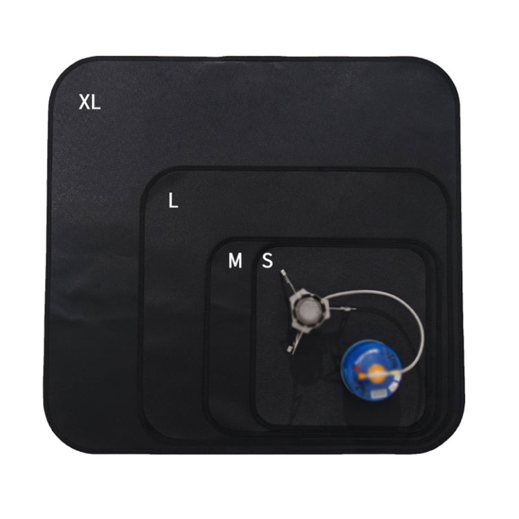 CLS Outdoor Camping Silicone Fireproof Cloth Picnic Barbecue Heat Insulation Pad, S: 350x340mm, M: 450x370mm, L: 600x520mm, XL: 800x750mm