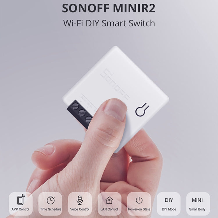 مفتاح ذكي واي فاي Sonoff MINIR2 للتحكم المزدوج، قطع تعديل صغيرة DIY