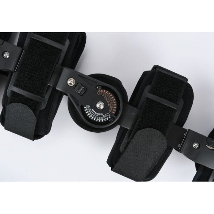 Adjustable Length Of Knee Joint Fixation Brace Knee Injury Fracture Protector Bracket(Black), Free Size