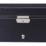 PU Leather Double-Layer Glasses Case Sunglasses Storage Display Box, Size: 33.5x19.5x15.5 cm