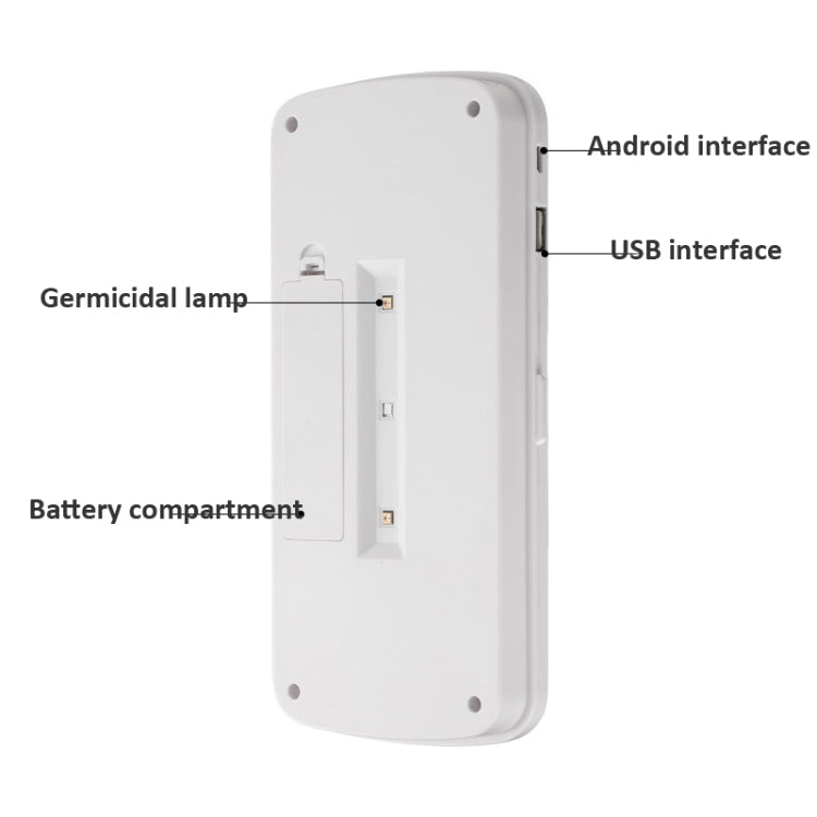 907 Mobile Phone Sterilization Box Ultraviolet Handheld Sterilizer Multifunctional Intelligent Sterilization Machine, White, Pink