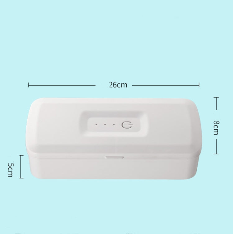 907 Mobile Phone Sterilization Box Ultraviolet Handheld Sterilizer Multifunctional Intelligent Sterilization Machine, White, Pink