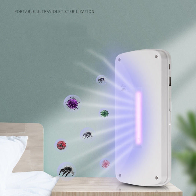 907 Mobile Phone Sterilization Box Ultraviolet Handheld Sterilizer Multifunctional Intelligent Sterilization Machine, White, Pink