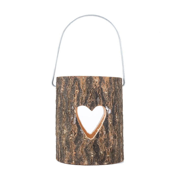 120211 Valentine Day Atmosphere Lamp Candle Holder Cafe Decoration Home Party Decoration Tea Wax Wooden Candle Cup, Snowflake, Pine, Five Stars, Love