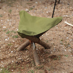 Outdoor Camping Waterproof Canvas Portable Triangle Stool Cloth