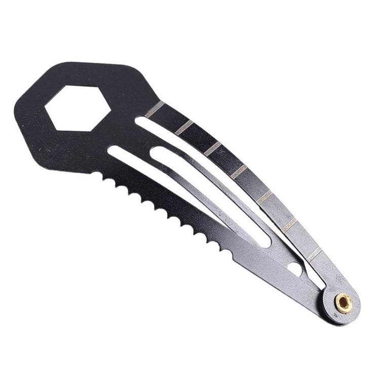 2 PCS 8 in 1 Multifunctional Hair Clip Outdoor Self-Defense First Aid Tool, 2 PCS 8 in 1 (Black), 2 PCS 8 in 1 (Silver)