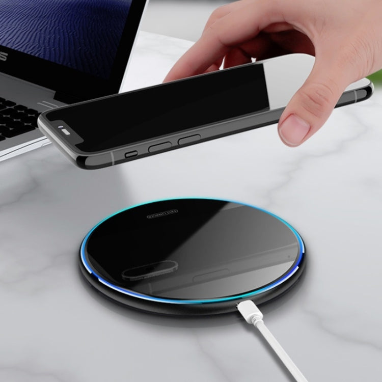 X8 15W QI Round Acrylic Mirror Wireless Charger