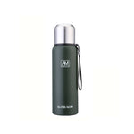 كوب معزول من الفولاذ المقاوم للصدأ 304 بسعة كبيرة، كوب ماء رياضي للسفر في الهواء الطلق، 500 مل، 750 مل، 1000 مل، 1500 مل