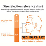 Snorkeling Mask Double Tube Silicone Full Dry Diving Mask Adult Swimming Mask Diving Goggles, S/M, L/XL