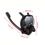 Snorkeling Mask Double Tube Silicone Full Dry Diving Mask Adult Swimming Mask Diving Goggles, S/M, L/XL