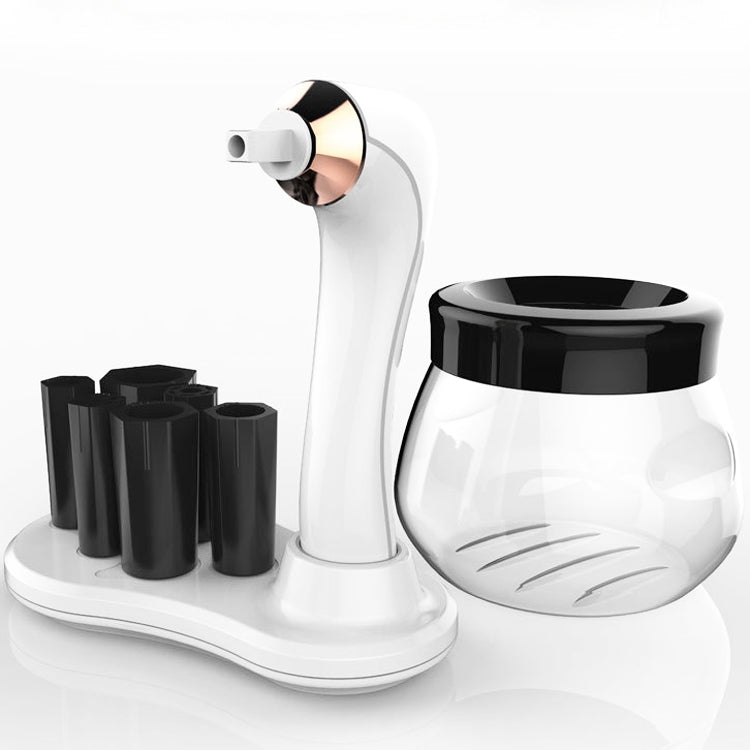 Elektrischer Make-up-Pinselreiniger mit automatischem Trockner, USB-aufladbar, Weiß, Schwarz