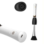 Electric Scrubber USB Rechargeable Makeup Brush Cleaning Machine Automatic Drying Brush Cleaner, Black, White