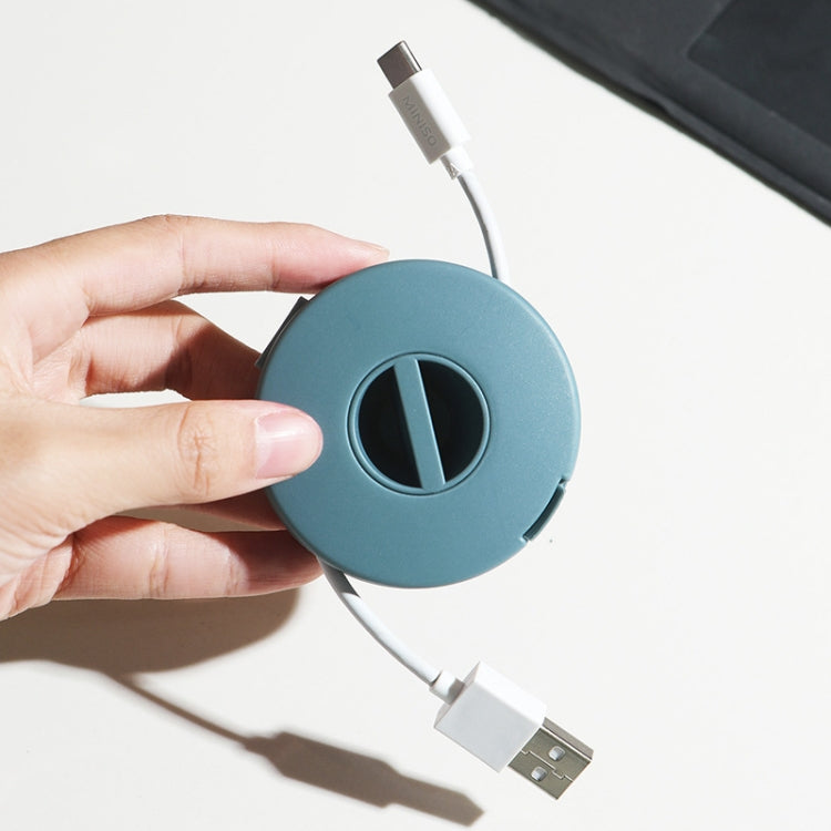 صندوق تخزين كابل بيانات دائري، صندوق تخزين سماعات، أصفر، أزرق، شفاف، برتقالي