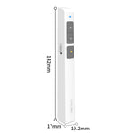 Deli 2.4GHz Laser Page Turning Pen Rechargeable Speech Projector Pen, 2802PL (White), 2802PL (Black), 2802L (Black), 2802L (White)