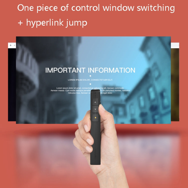 Deli 2.4GHz Laser Page Turning Pen Rechargeable Speech Projector Pen, 2802PL (White), 2802PL (Black), 2802L (Black), 2802L (White)